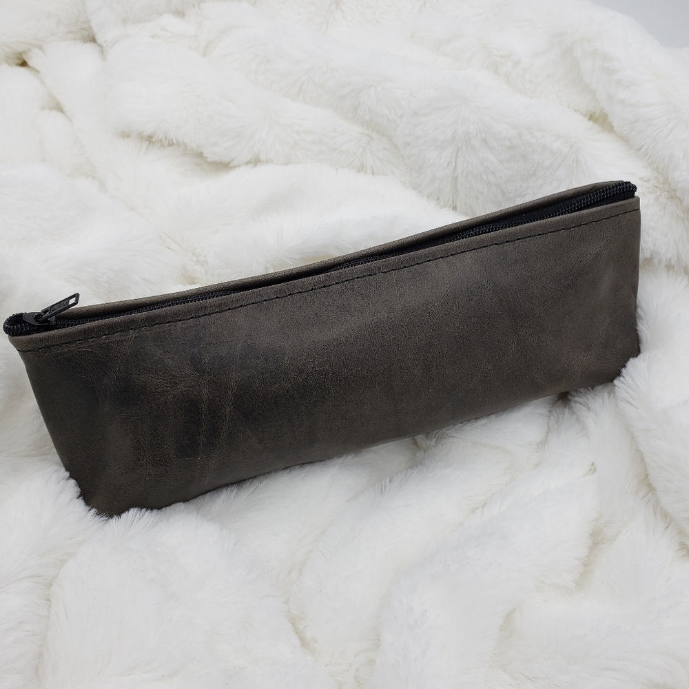 Leather Makeup Cosmetic Bag Pouch